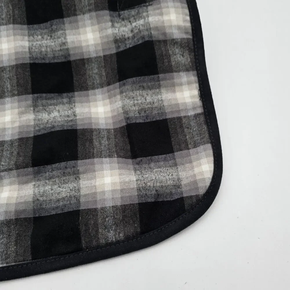 PENDLETON Dog Coat Black White Gray Plaid Large 30-55 Lbs Jacket Carolina